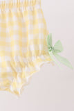 Green Princess Frog Embroidery Ruffle Bloomer Set - Aaria Tees Aaria Tees