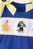 Royal Blue Character Embroidery Bloomer Set - Aaria Tees Aaria Tees