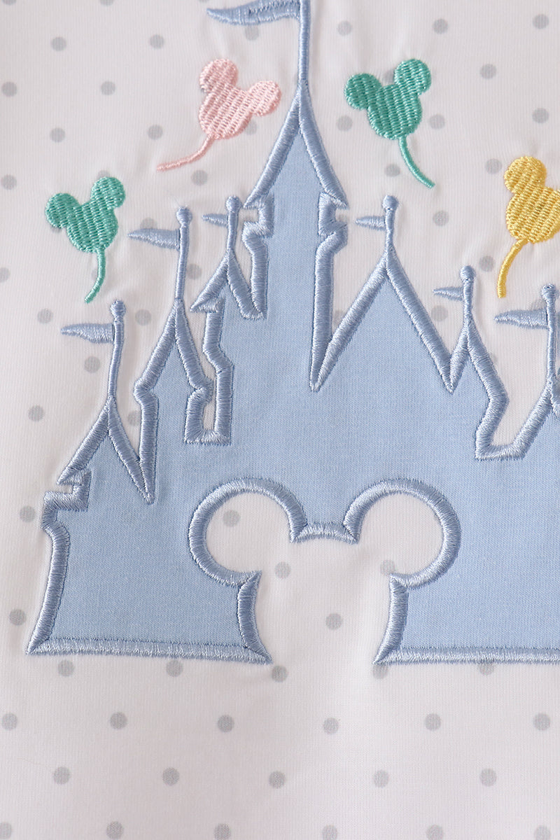 Pink Castle Applique Bloomer Set - Aaria Tees Aaria Tees