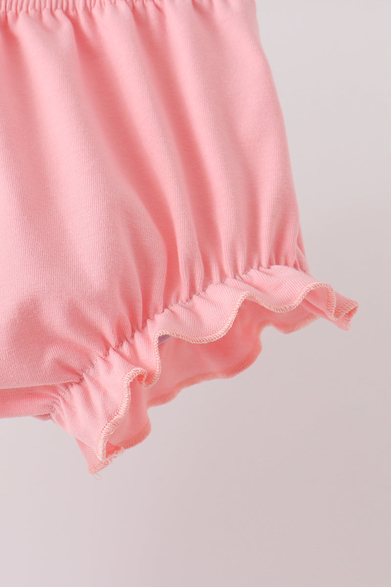 Pink Castle Applique Bloomer Set - Aaria Tees Aaria Tees