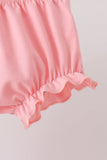 Pink Castle Applique Bloomer Set - Aaria Tees Aaria Tees