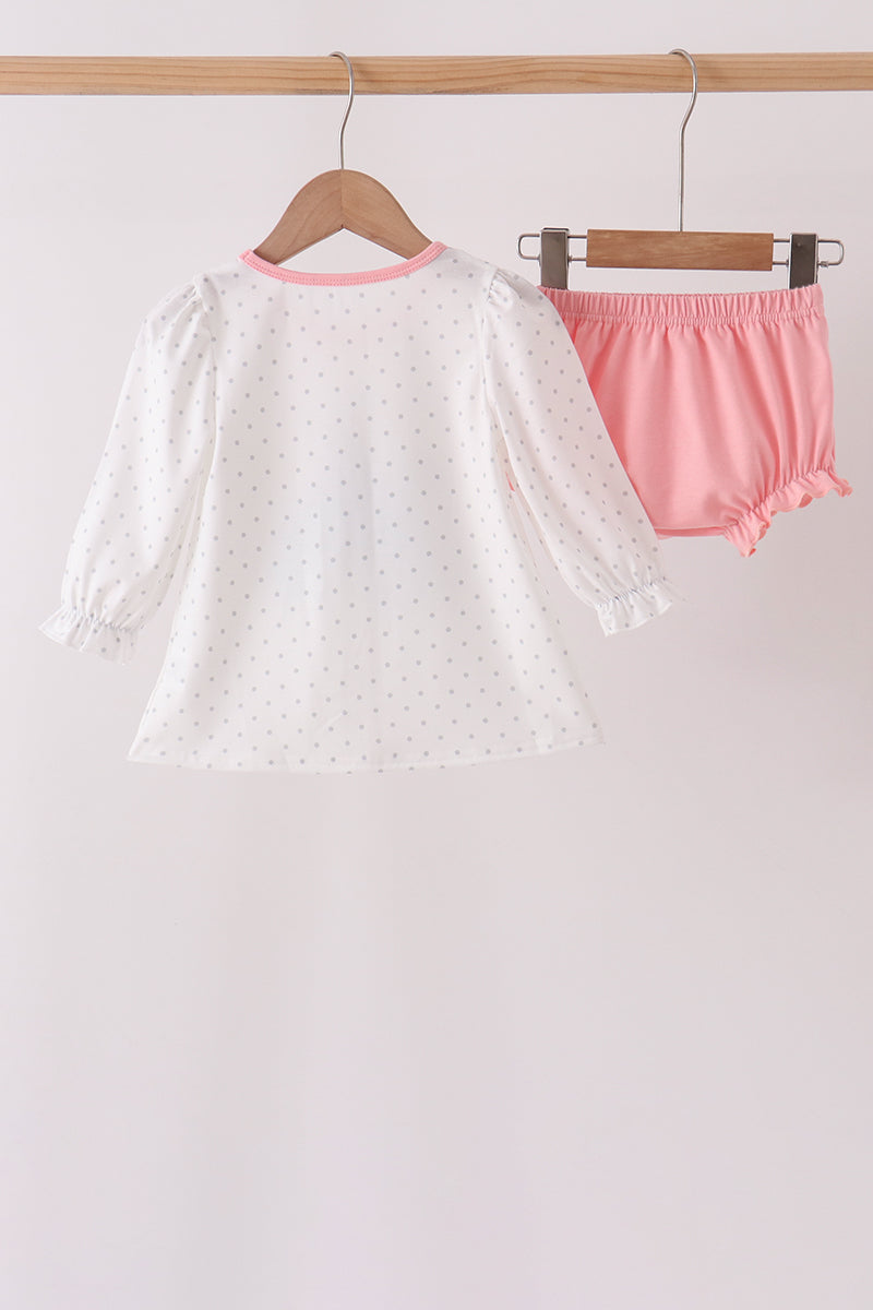 Pink Castle Applique Bloomer Set - Aaria Tees Aaria Tees