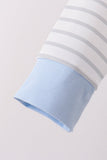 Blue Castle Applique Stripe Pants Set - Aaria Tees Aaria Tees