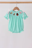 Green Character Smocked Bubble - Aaria Tees Aaria Tees