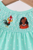 Green Character Smocked Bloomer Set - Aaria Tees Aaria Tees