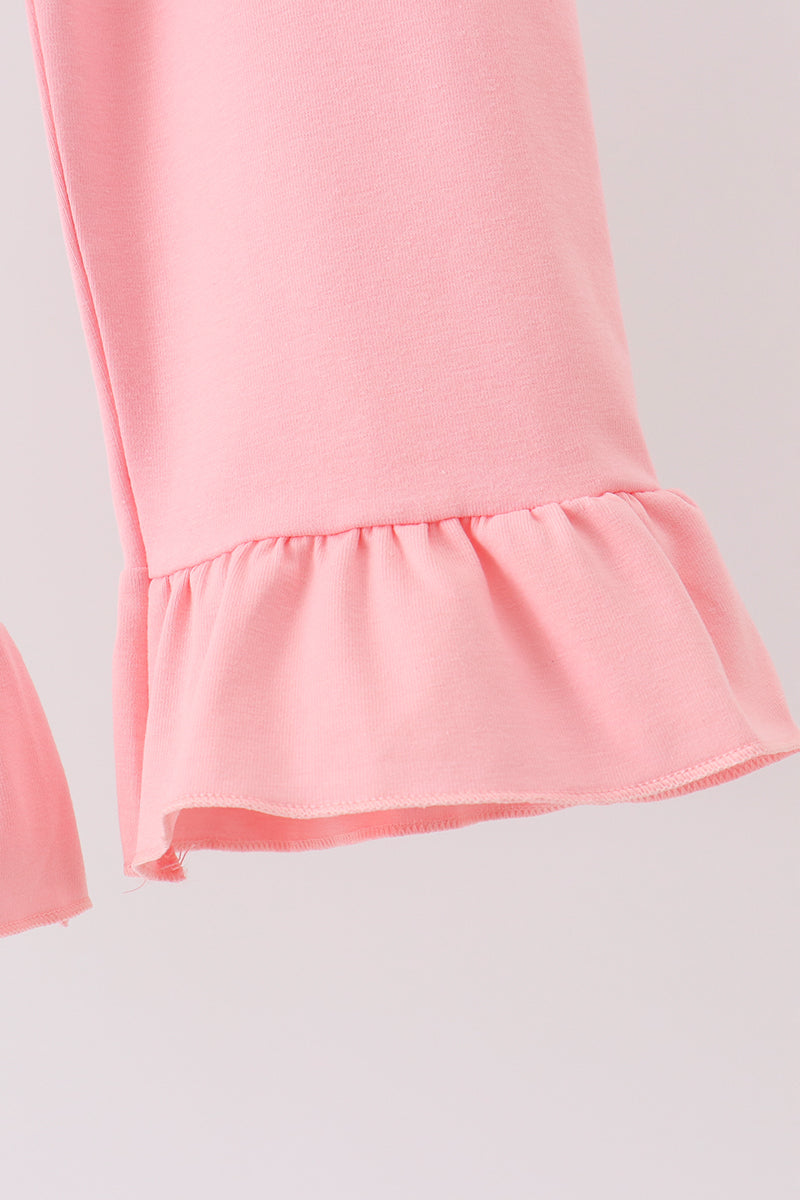 Green Character Smocked Ruffle Pants Set - Aaria Tees Aaria Tees