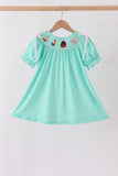 Green Character Smocked Dress - Aaria Tees Aaria Tees