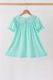 Green Character Smocked Dress - Aaria Tees Aaria Tees