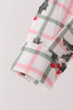 Red Holly Button Down Shirt - Aaria Tees Aaria Tees