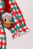 Red Character Embroidery Gingham Bubble - Aaria Tees Aaria Tees