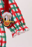 Red Character Embroidery Gingham Bubble - Aaria Tees Aaria Tees