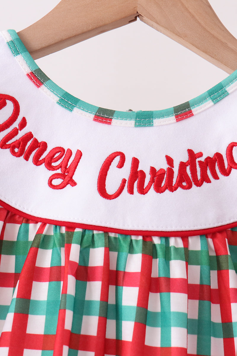 Red Character Embroidery Gingham Bloomer Set - Aaria Tees Aaria Tees