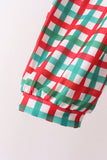 Red Bow Gingham Mom Dress - Aaria Tees Aaria Tees