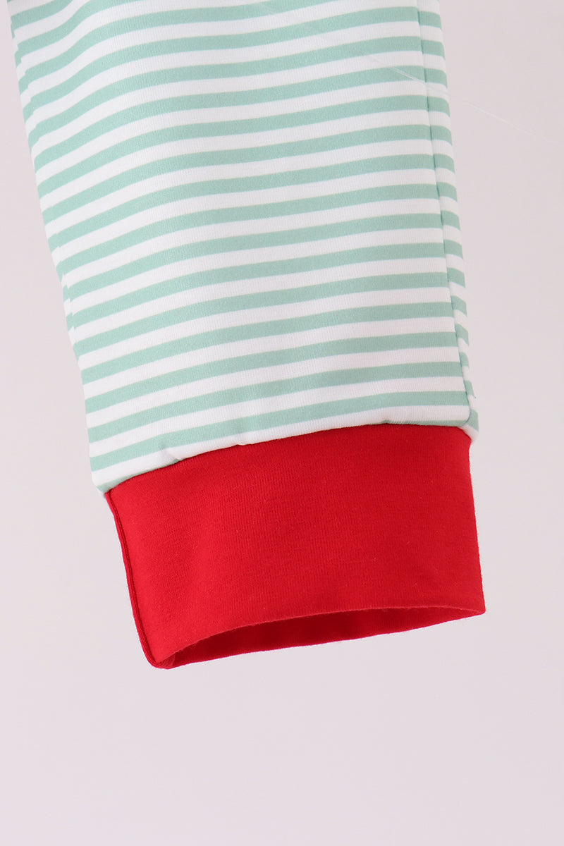 Red Farm Embroidery Pants Set - Aaria Tees Aaria Tees