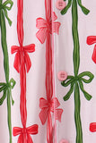 Pink Bow Bamboo Mom Dress - Aaria Tees Aaria Tees