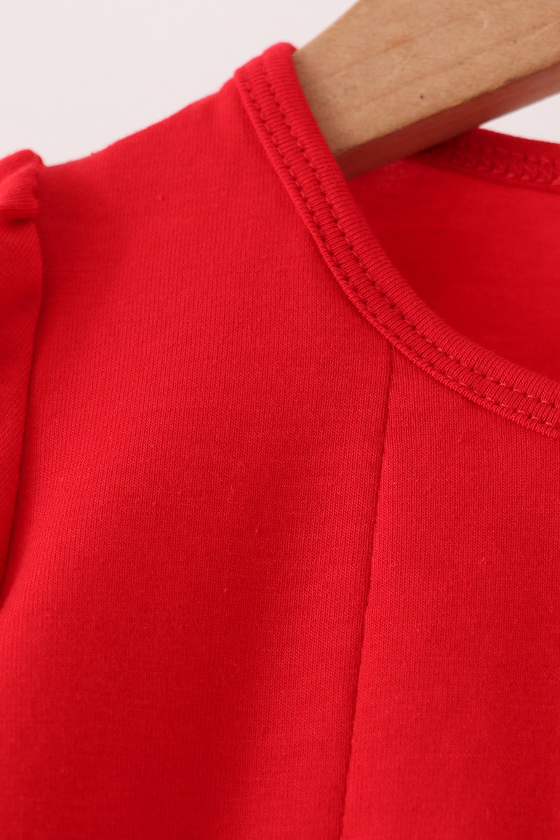 Red Reindeer French Knot Bloomer Set - Aaria Tees Aaria Tees