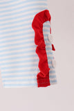 Red Reindeer French Knot Ruffle Pants Set - Aaria Tees Aaria Tees