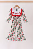 Red Velvet Ruffle jumpsuit - Aaria Tees Aaria Tees