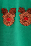 Green Reindeer French Knot Romper - Aaria Tees Aaria Tees