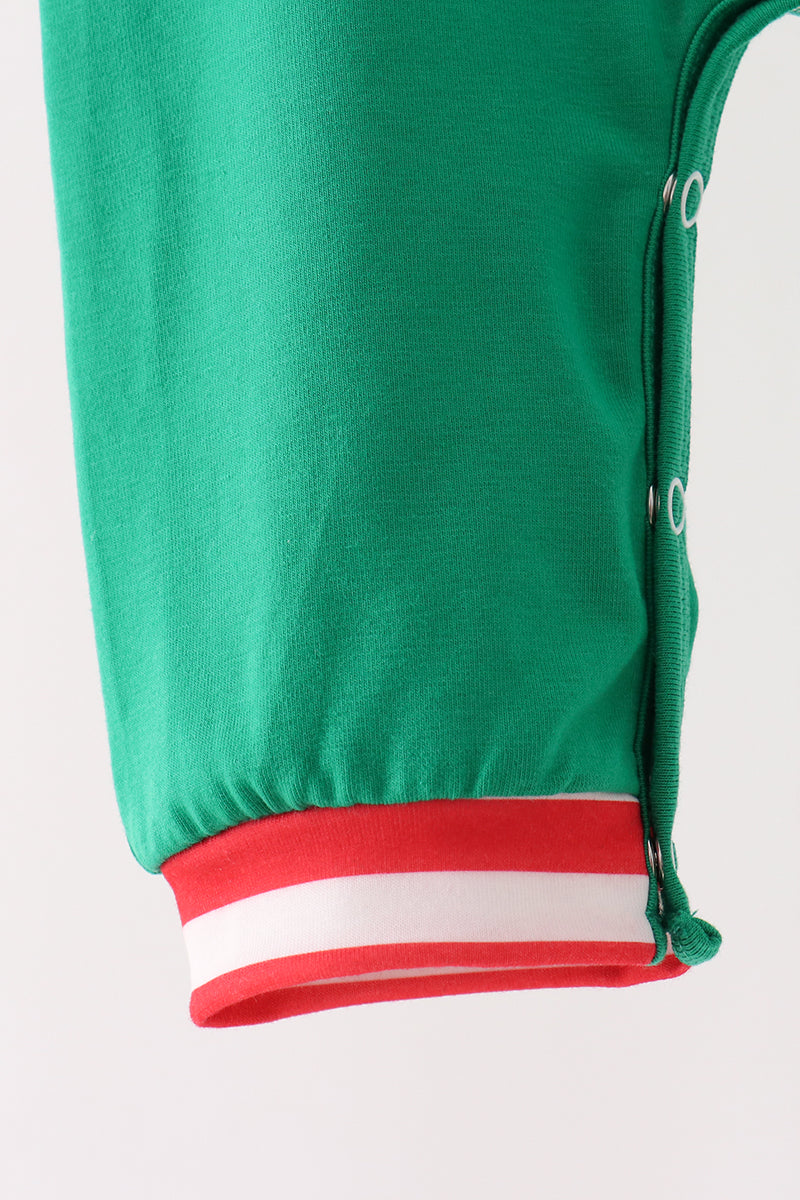 Green Reindeer French Knot Romper - Aaria Tees Aaria Tees