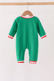 Green Reindeer French Knot Romper - Aaria Tees Aaria Tees