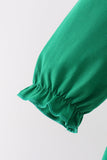 Green Reindeer French Knot Dress - Aaria Tees Aaria Tees