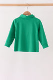 Green Reindeer French Knot Top - Aaria Tees Aaria Tees