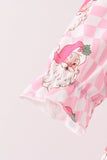 Pink Santa French Knot Ruffle Bloomer Set - Aaria Tees Aaria Tees