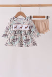 Hunting Deer Embroidery Bloomer Set - Aaria Tees Aaria Tees