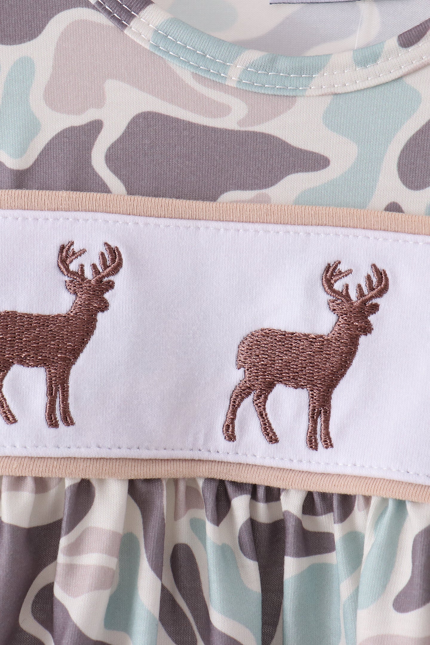 Hunting Deer Embroidery Bloomer Set - Aaria Tees Aaria Tees