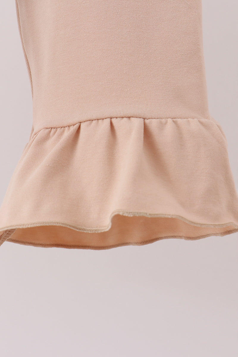 Hunting Deer Embroidery Ruffle Pants Set - Aaria Tees Aaria Tees
