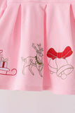 Pink Christmas Embroidery Bloomer Set - Aaria Tees Aaria Tees
