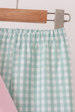 Pink Christmas Embroidery Pants Set - Aaria Tees Aaria Tees