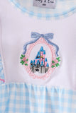 Blue Castle Embroidery Ruffle Bubble - Aaria Tees Aaria Tees