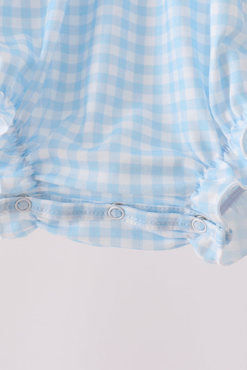 Blue Castle Embroidery Ruffle Bubble - Aaria Tees Aaria Tees