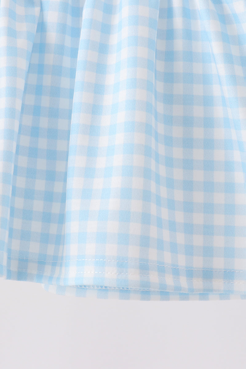 Blue Castle Embroidery Ruffle Bloomer Set - Aaria Tees Aaria Tees