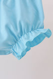 Blue Castle Embroidery Ruffle Bloomer Set - Aaria Tees Aaria Tees