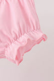 Pink Character Bow Embroidery Bloomer Set - Aaria Tees Aaria Tees