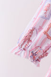 Pink Character Ruffle Bamboo Dress - Aaria Tees Aaria Tees