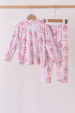 Pink Character Bamboo Pajama Set - Aaria Tees Aaria Tees