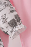 Pink Farm Ruffle Pants Set - Aaria Tees Aaria Tees