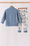 Blue Farm Pants Set - Aaria Tees Aaria Tees