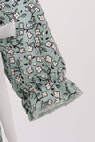 Green Farm Floral Embroidery Ruffle Bubble - Aaria Tees Aaria Tees