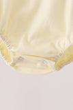 Navy&yellow farm embroidery bubble - Aaria Tees Aaria Tees
