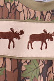 Camouflage Moose Embroidery Romper - Aaria Tees Aaria Tees