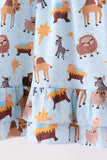 Blue Nativity Ruffle Bamboo Dress - Aaria Tees Aaria Tees