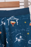 Navy Nativity Bamboo Pants Set - Aaria Tees Aaria Tees