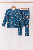 Navy Nativity Bamboo Pants Set - Aaria Tees Aaria Tees