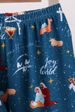 Navy Nativity Bamboo Pajama Set - Aaria Tees Aaria Tees