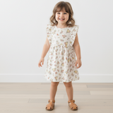 Organic Flutter Dress - Meadow - Aaria Tees Aaria Tees